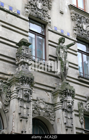 Lativa - Art Nouveau - Riga Banque D'Images