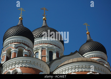 La cathédrale Alexandre Nevsky, Tallinn, Estonie, Europe Banque D'Images