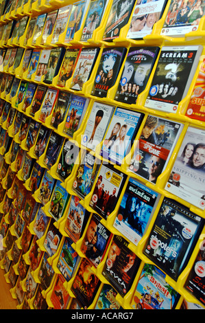 Magasin de location de DVD Banque D'Images