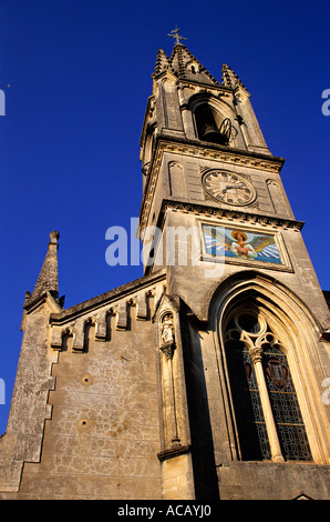 Église du village de Aigueze Ardèche France Banque D'Images