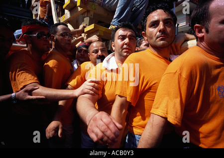 Nola Italie NA Festa dei Gigli Gigli, Festival de l'habituellement célébré le 22 juin Banque D'Images