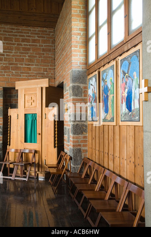 À l'intérieur de l'église Saint Michel , Crna Vas, près de Ljubljana, Slovénie . Banque D'Images