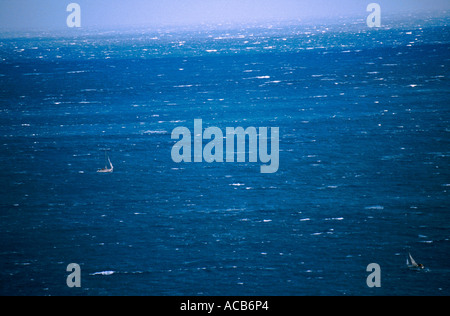 Au cours d'une tempête en mer Méditerranée Nice France Banque D'Images