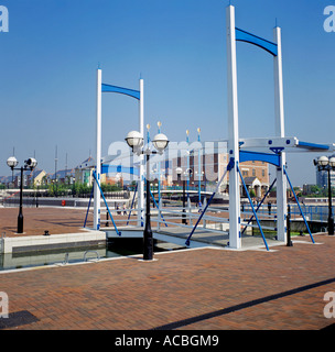 Salford Quays quart de Docklands ville de Manchester, comté de Lancashire angleterre grande-bretagne Banque D'Images