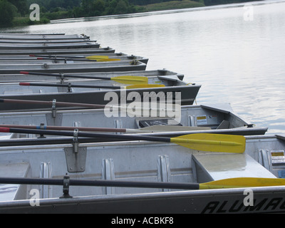 Barques en aluminium Banque D'Images