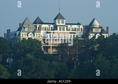 Avis de Crescent Hotel Eureka Springs Arkansas USA Banque D'Images