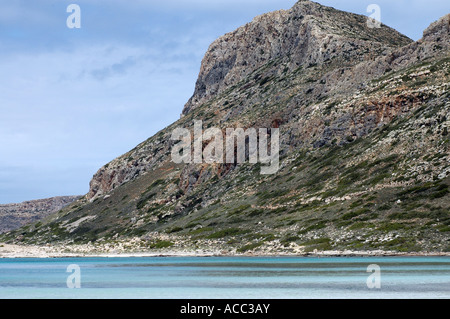 Balos Beach sur la péninsule de Gramvoussa occidentale de l'île de Crète en Grèce Banque D'Images