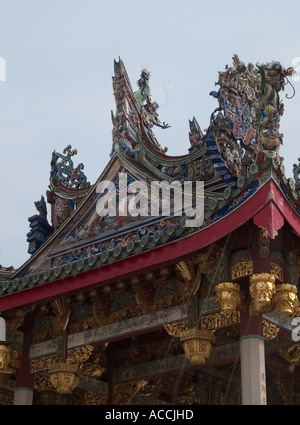 Chinatown georgetown Khoo Kongsi penang Malaisie Banque D'Images