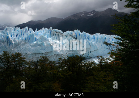 Vue sur le glacier Perito Moreno en Patagonie, Argentine, Amérique du Sud Banque D'Images