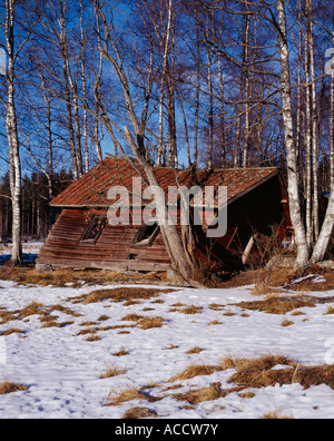 Une maison délabrée. Banque D'Images