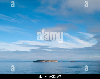 Vue depuis le cap vers l'île spencer à Aubigny avec météo en passant devant. , L'Australie du Sud Banque D'Images