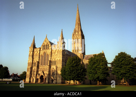 La cathédrale de Salisbury en Angleterre Banque D'Images