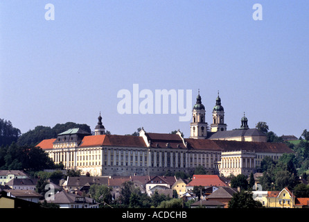 Monastère Stift Melk Abbaye Bénédictine autrichienne Autriche Histoire Historique Centre de l'église Banque D'Images