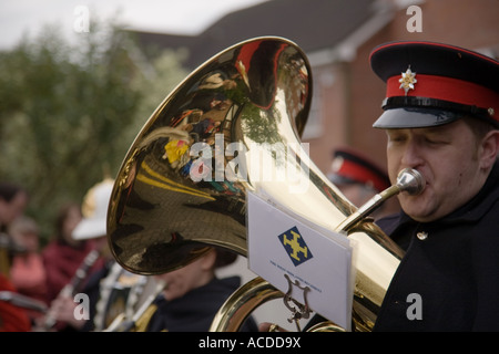 Les forces armées au cours de la lecture de fanfare Carnaval Lichfield Banque D'Images