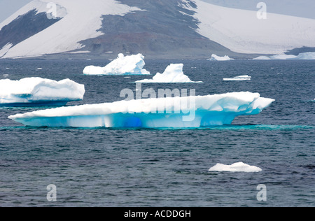 Les icebergs dans l'antarctique du détroit de Gerlache Banque D'Images