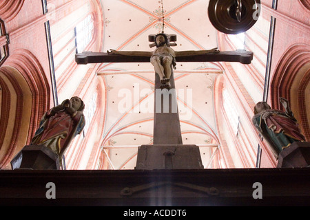 Eglise St Nicolas Wismar. St Nikolai-Kirche Zu Mecklenburg Vorpommern, Wismar, Allemagne Banque D'Images