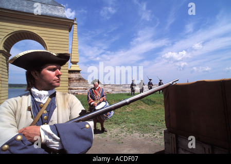 Forteresse de Louisbourg Capte Cap-breton Nouvelle-Écosse Canada Banque D'Images