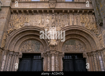 Puerta de las Platerias, Cathédrale, Saint Jacques de Compostelle, El Camino de Santiago, Province de La Corogne, Espagne, Europe Banque D'Images