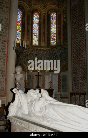 La tombe de George Augustus Herbert église à Wilton dans le Wiltshire England Royaume-Uni Royaume-Uni Grande-bretagne Go Europe Banque D'Images