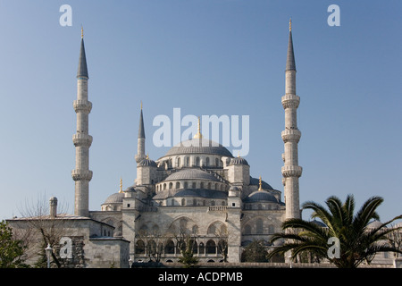 La Mosquée Bleue, dans le quartier de Sultanahmet d'Istanbul en Turquie. Banque D'Images