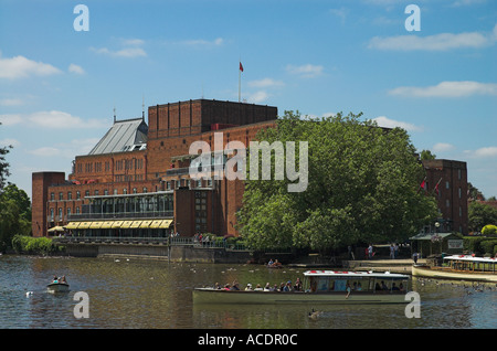 Royal Shakespeare Memorial Theatre de Stratford-upon-Avon Warwickshire U K Banque D'Images