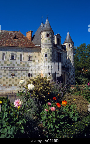 Château de Saint-Germain-de-Livet, Normandie, France Banque D'Images