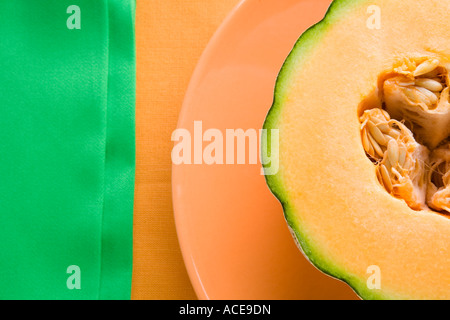 Close up de cantaloup Banque D'Images