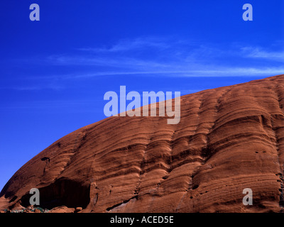 L'Uluru ou Ayers Rock Australie Territoire du Nord Banque D'Images