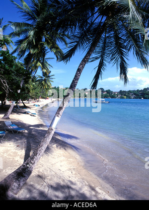 Plage de l'hôtel Calabash Grenada Banque D'Images