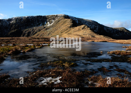 Voir d'Riggindale Crag en direction de High Street dans le Lake District Banque D'Images