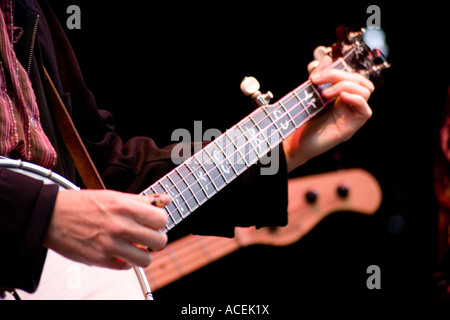 Alison Brown musicien folk américain et joueur de banjo sur scène Banque D'Images