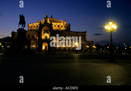 Semperoper de Dresde, Allemagne. Banque D'Images