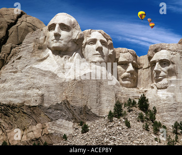 USA - DAKOTA DU SUD : Mont Rushmore National Memorial Banque D'Images