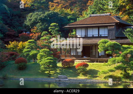 Rinshunkaku résidence historique au jardin japonais à Yokohama Sankeien Banque D'Images