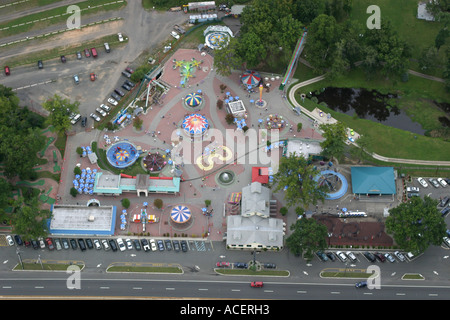 Vue aérienne du parc d'attractions pour enfants USA USA United States of America Banque D'Images