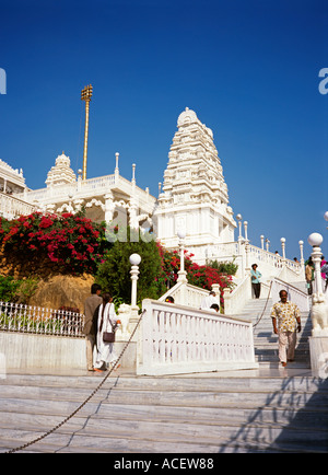 Inde Andhra Pradesh Hyderabad temple Birla Mandir Banque D'Images