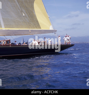 Palma Superyacht Cup 2007 - Super Yacht à voile en cours dans la baie de Palma - Palma de Majorque, Iles Baléares, Espagne. 17e Banque D'Images