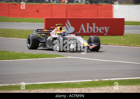 Mark Webber au volant de sa Red Bull Racing voiture au Grand Prix de Grande-Bretagne 2007 Banque D'Images