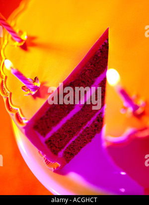 Des bougies sur un gâteau d'anniversaire. Photo par Patrick Steel patricksteel Banque D'Images