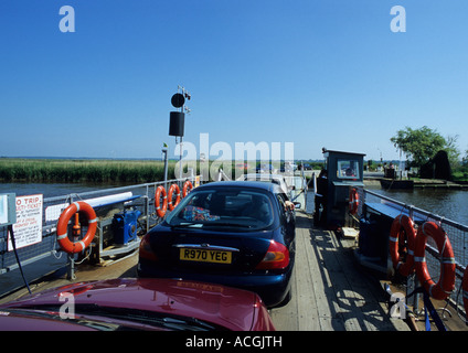 En ferry Reedham Reedham Norfolk Uk Banque D'Images