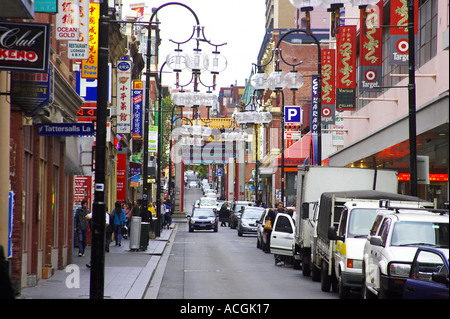 Chinatown Little Bourke Street Melbourne Victoria Australia Banque D'Images