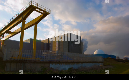 Un de Sizewell B Magnox et centrales nucléaires PWR Suffolk Angleterre UK Banque D'Images