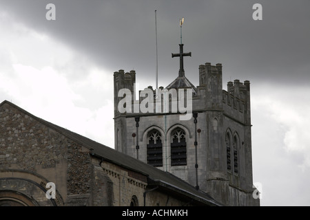 Église de Waltham Abbey Tower, Essex Banque D'Images