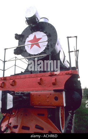 CY116 Train Retraite 1935 Musée du chemin de fer transsibérien Mongolie Ulan Batar Banque D'Images