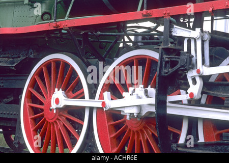 CY116 Train Retraite 1935 Musée du chemin de fer transsibérien Mongolie Ulan Batar Banque D'Images