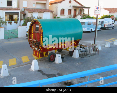 Les Saintes Maries de la Mer Zigeunerwagen Banque D'Images