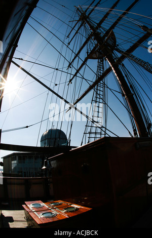 Voilier historique RRS Discovery - Riverside - Dundee - Ecosse UK Banque D'Images