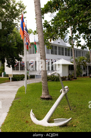 Petite Maison Blanche à Key West, FL Florida Keys Banque D'Images