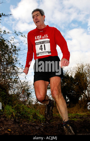 Pic martin phelps 1401 lilbourne 07 pewsey milton cross country avec difficulté et sèche Banque D'Images