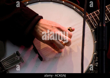 Alison Brown musicien folk américain et joueur de banjo sur scène Banque D'Images